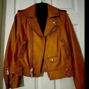 Coach Leather Moto Jacket